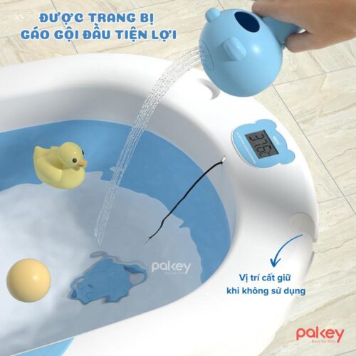 Chậu tắm cho bé gấp gọn Pakey CT02 22 chau tam cho be gap gon Pakey CT02 5