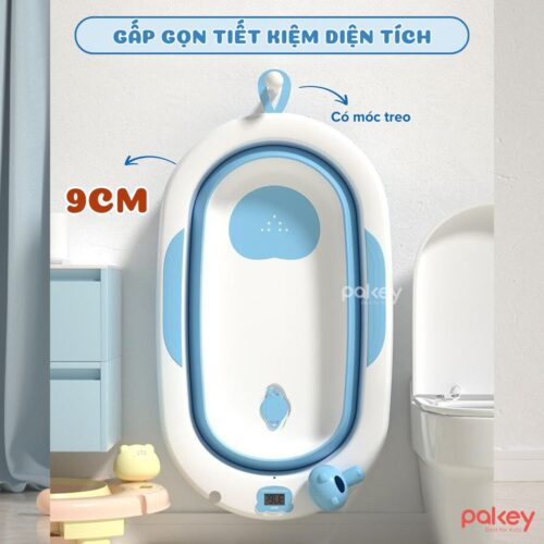 Chậu tắm cho bé gấp gọn Pakey CT02 20 chau tam cho be gap gon Pakey CT02 7