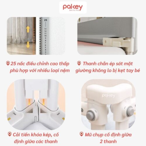 Thanh chắn giường gấp gọn Pakey NK01