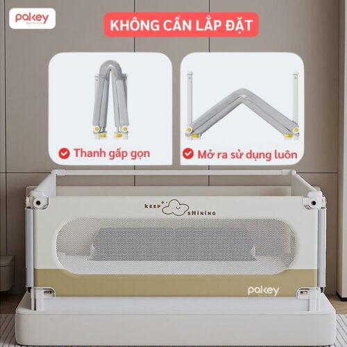 Thanh chắn giường gấp gọn Pakey NK01