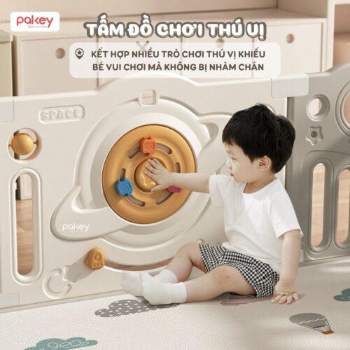 Quây cũi nhựa Pakey Phi Hành Gia QN01 16 quay cui nhua gap gon pakey phi hanh gia QN01 5