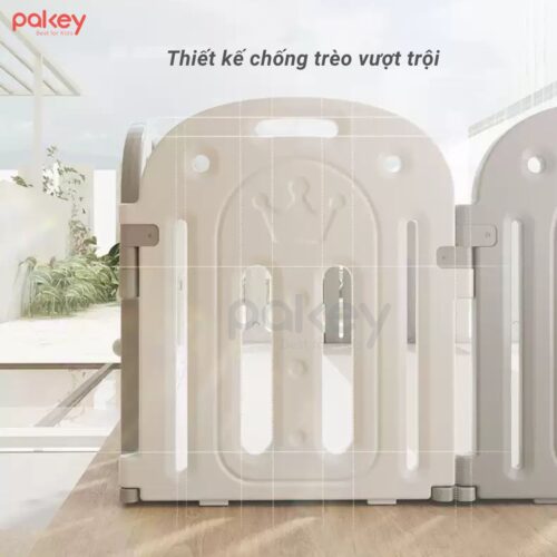 Quây cũi nhựa Pakey Vương Miện 9 Quây cũi nhựa cho bé Pakey Vương Miện