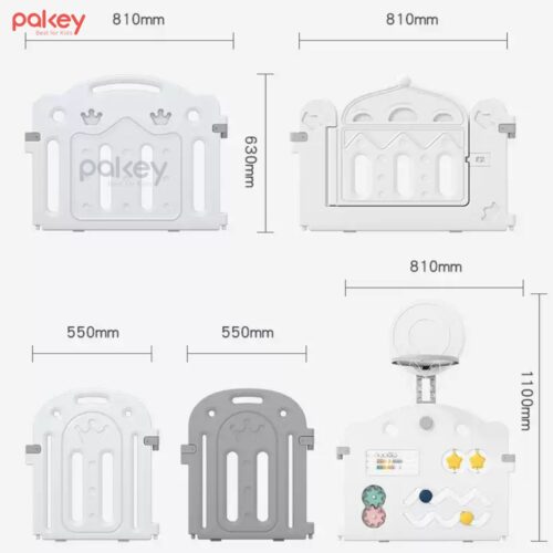 Quây cũi nhựa Pakey Vương Miện 14 Quây cũi nhựa cho bé Pakey Vương Miện