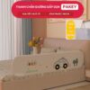 Thanh chắn giường gấp gọn Pakey GG01 27 Thanh chắn giường Pakey GG01 1m8 họa tiết ô tô