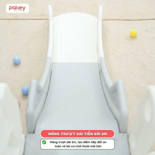 Cầu trượt Bigsize máng trượt dài 2m Pakey P-CS06 16 Cầu trượt lâu đài Pakey P-CS06