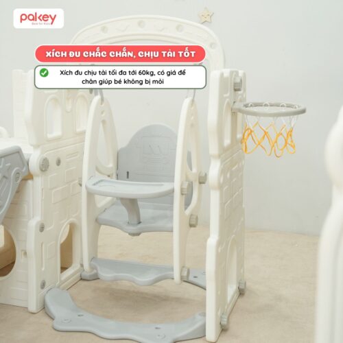 Cầu trượt xích đu Bigsize máng dài 2m Pakey P-CS07 15 Cầu trượt xích đu Bigsize máng dài 2m Pakey P-CS07