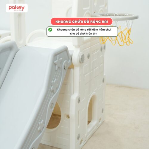 Cầu trượt xích đu Bigsize máng dài 2m Pakey P-CS07 20 Cầu trượt xích đu Bigsize máng dài 2m Pakey P-CS07