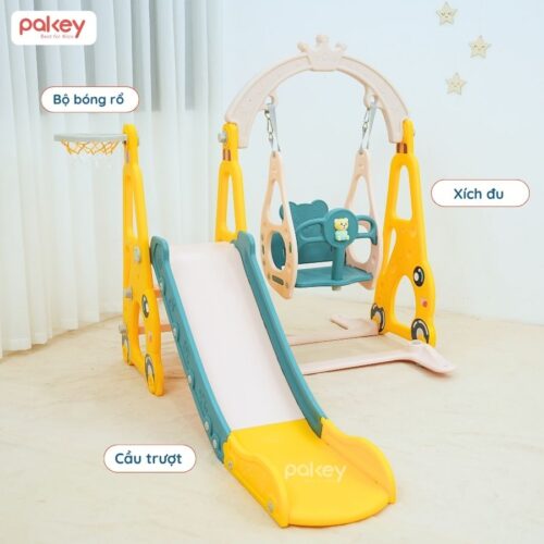 Cầu trượt xích đu Pakey ô tô