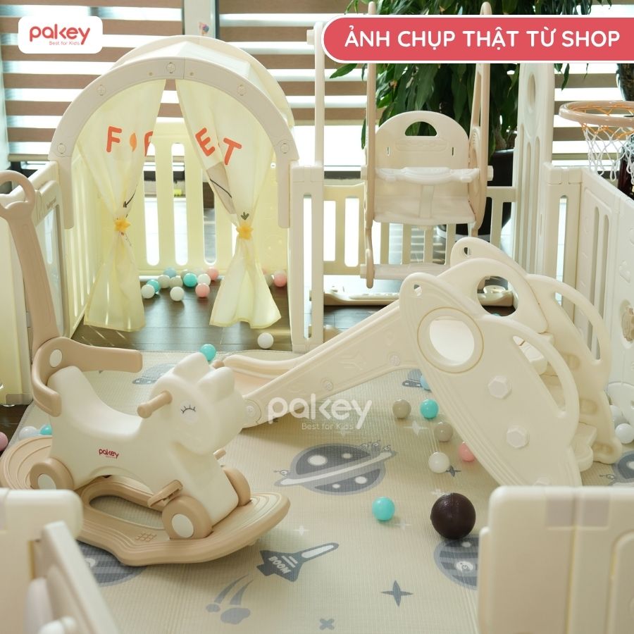 Quây cũi nhựa liên hoàn Pakey Voi
