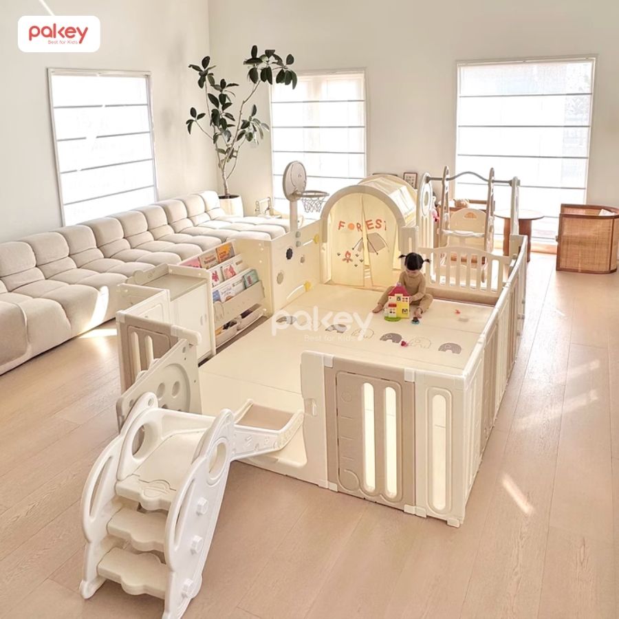 Quây cũi nhựa liên hoàn Pakey Voi