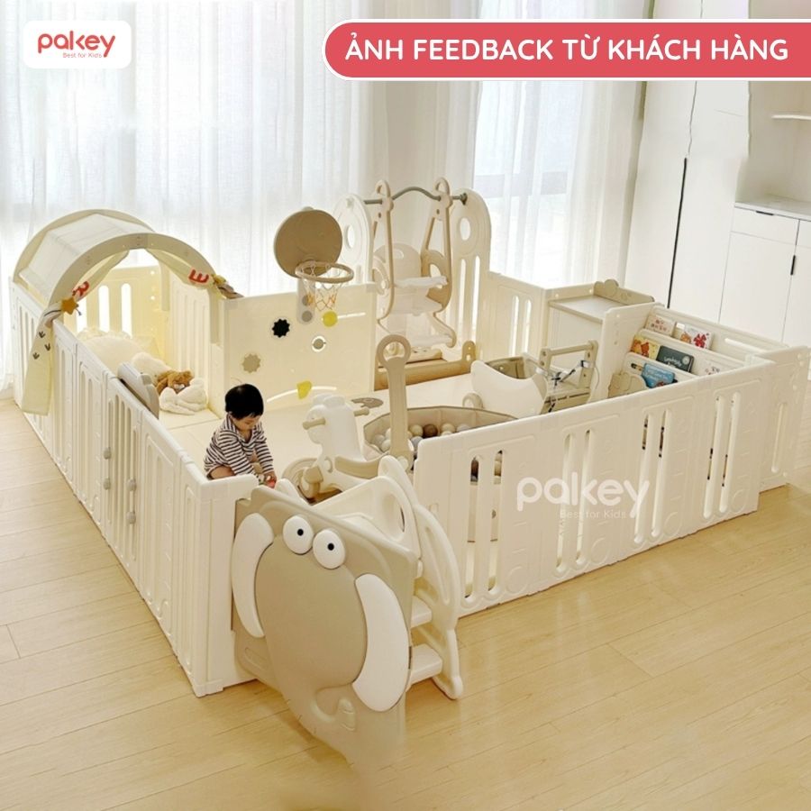 Quây cũi nhựa liên hoàn Pakey Voi
