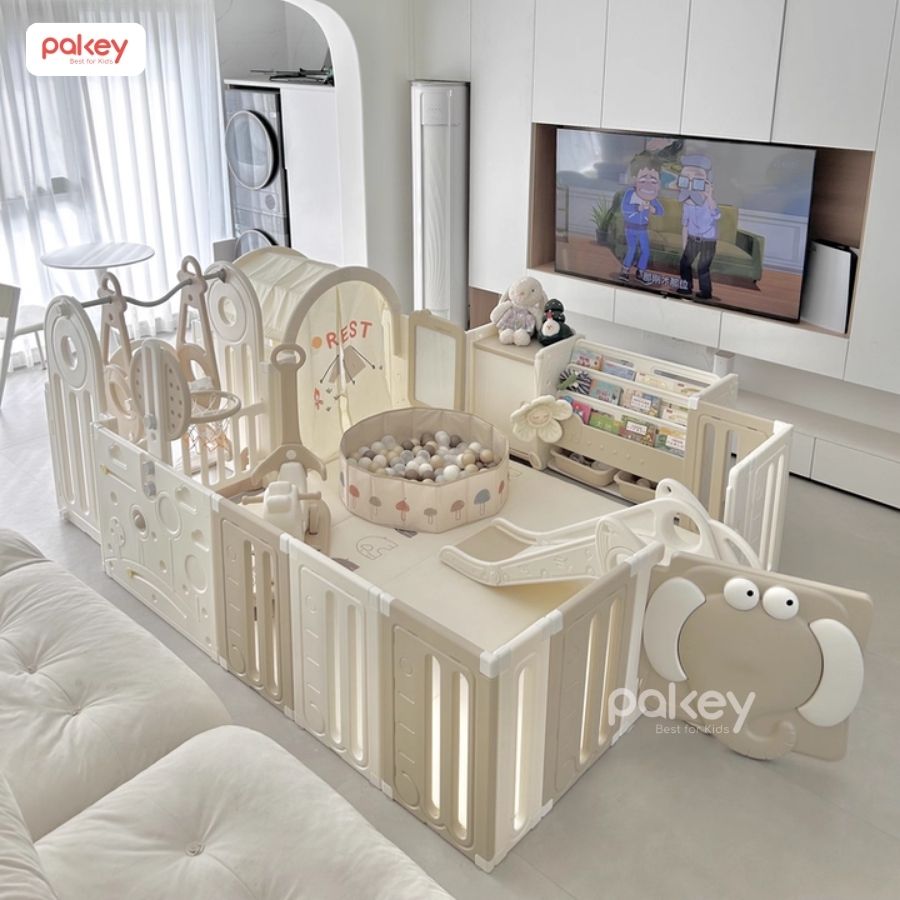Quây cũi nhựa liên hoàn Pakey Voi