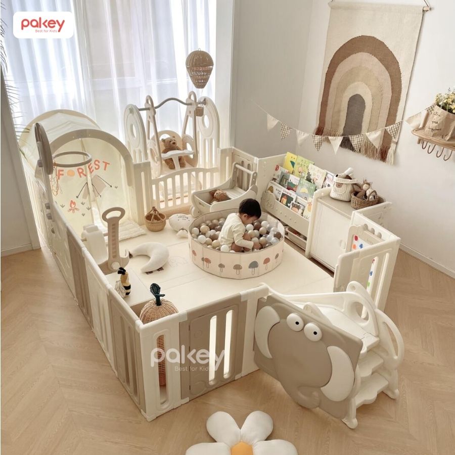Quây cũi nhựa liên hoàn Pakey Voi