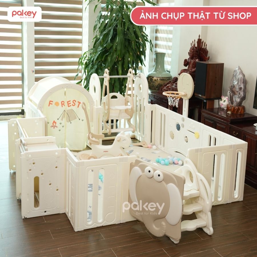 Quây cũi nhựa liên hoàn Pakey Voi