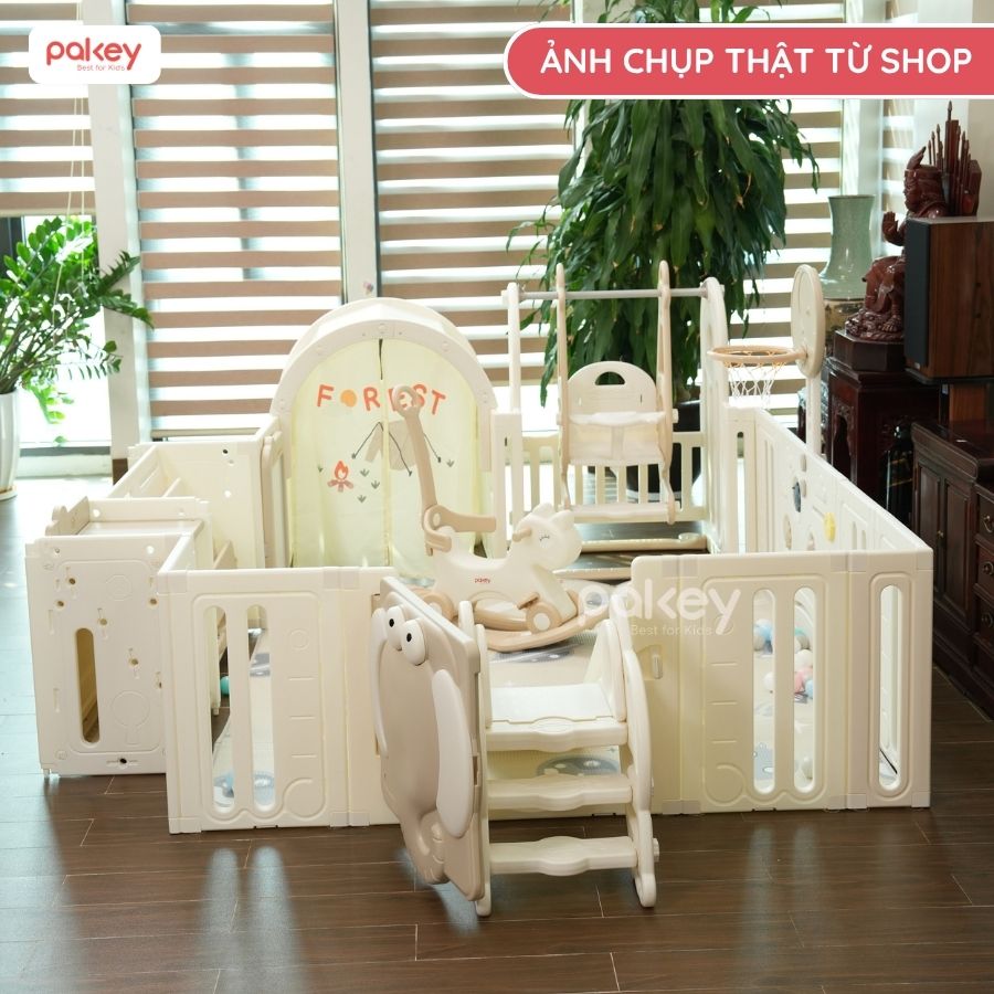 Quây cũi nhựa liên hoàn Pakey Voi