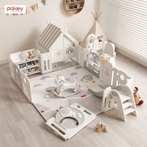 Quây cũi nhựa đa năng 7 tiện ích - Pakey Phi Hành Gia QN02 19 quay nhua da nang pakey phi hanh gia 17