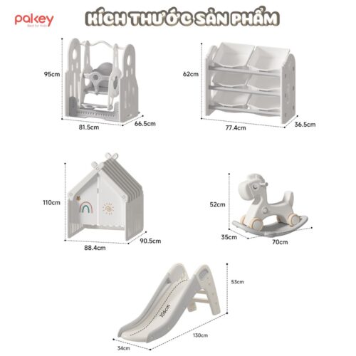 Quây cũi nhựa đa năng 7 tiện ích - Pakey Phi Hành Gia QN02 29 quay nhua da nang pakey phi hanh gia 8