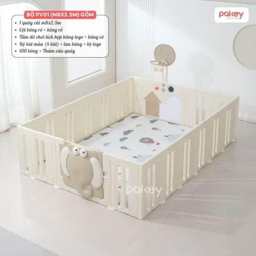 Quây cũi nhựa Pakey Voi PV01 Lux 2025 10 Quây cũi nhựa Pakey Voi PV01 Lux 2025