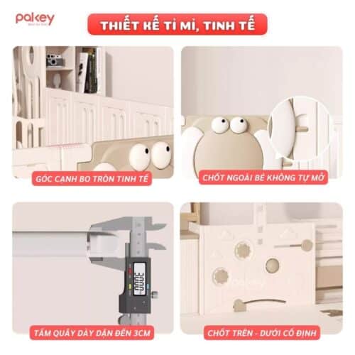 Quây cũi nhựa Pakey Voi PV01 Lux 2025 17 Quây cũi nhựa Pakey Voi PV01 Lux 2025