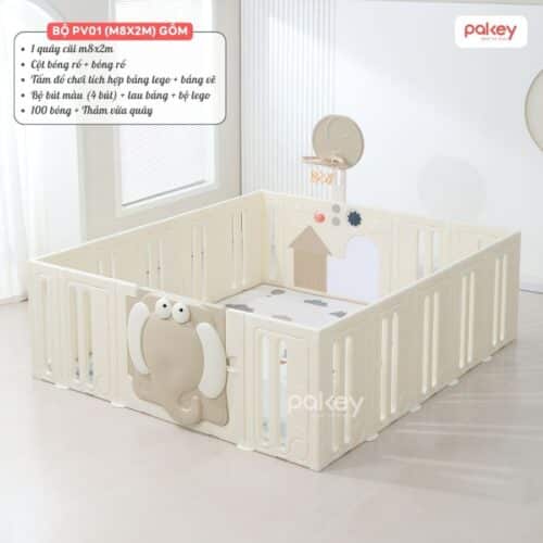 Quây cũi nhựa Pakey Voi PV01 Lux 2025 11 Quây cũi nhựa Pakey Voi PV01 Lux 2025