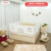 Thanh chắn giường Pakey G600-C trắng be