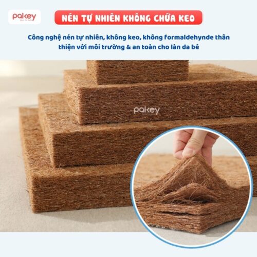 Nệm xơ dừa Pakey dày 4cm 17 Nệm xơ dừa cho bé