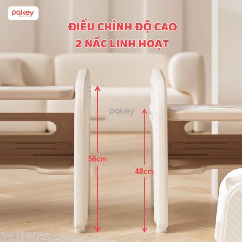 Bộ bàn ghế cho bé cao cấp, đa năng Pakey