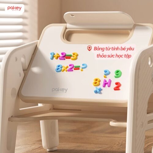 Bộ bàn ghế cho bé cao cấp, đa năng Pakey