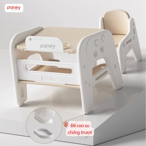 Bộ bàn ghế cho bé cao cấp, đa năng Pakey