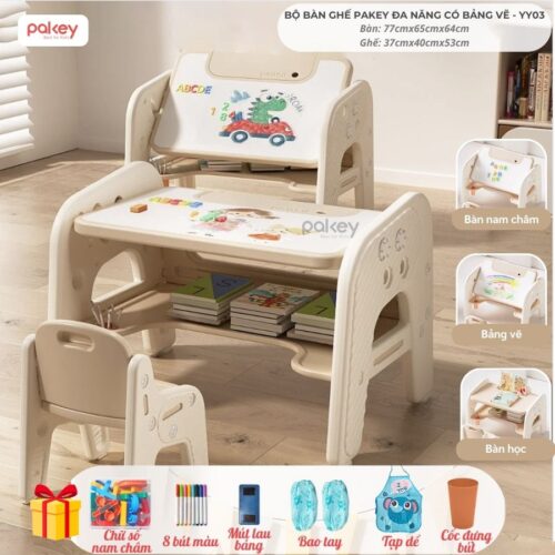 Bộ bàn ghế cho bé đa năng YY03