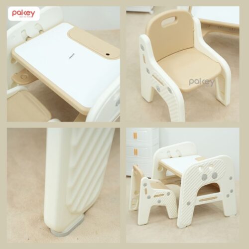 Bộ bàn ghế cho bé cao cấp, đa năng Pakey