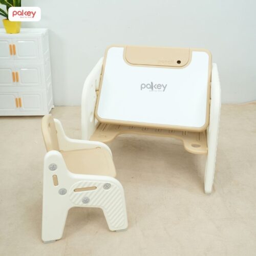 Bộ bàn ghế cho bé cao cấp, đa năng Pakey