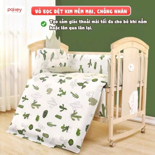 Bộ quây đệm giường cũi cho bé