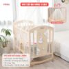 Nôi cũi gỗ đa năng 6in1 Pakey CG02 22 Nôi cũi gỗ đa năng cho bé Pakey CG02
