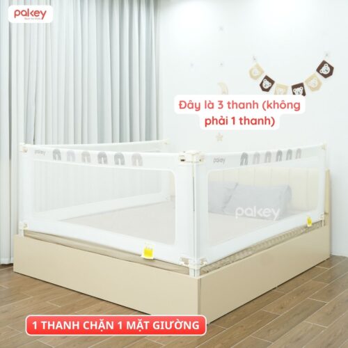 Combo thanh chắn giường 1m6x1m8 Pakey