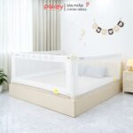 Combo thanh chắn giường 1m6x1m8 Pakey - G600B màu trắng