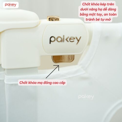Combo thanh chắn giường 1m6x1m8 Pakey - G600B màu trắng 20 Combo thanh chắn giường 1m6x1m8 Pakey