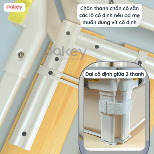 Thanh chắn giường Pakey LC1 màu ghi