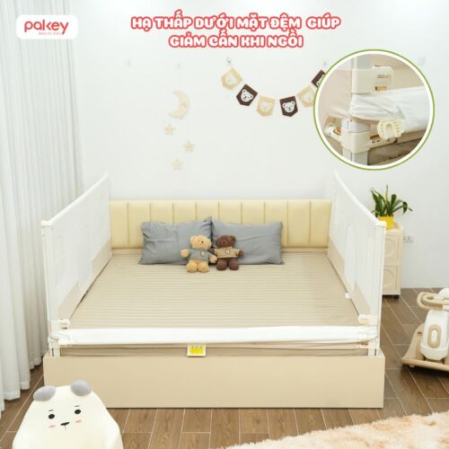Thanh chắn giường G600-C màu trắng be