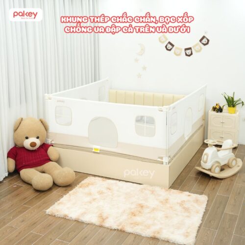 Thanh chắn giường G600-C màu trắng be