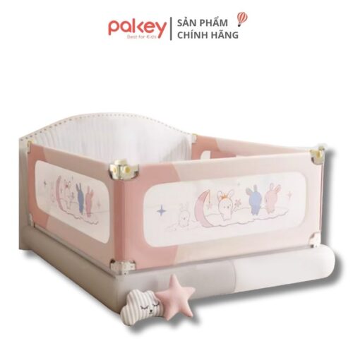 Thanh chắn giường Pakey SV1 Premium màu hồng