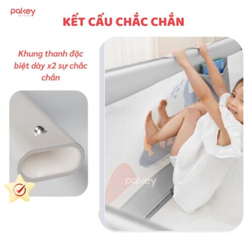 Thanh chắn giường Pakey SV1 Premium màu ghi