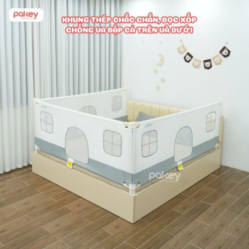 Thanh chắn giường G600-C màu trắng ghi