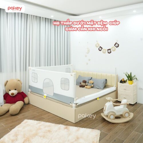 Thanh chắn giường G600-C màu trắng ghi