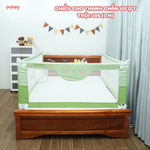 Thanh chắn giường Pakey S1 nâng cấp màu xanh lá