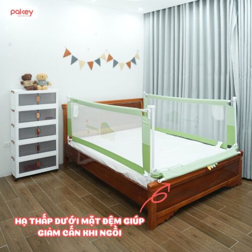 Thanh chắn giường Pakey S1 nâng cấp màu xanh lá 11 Thanh chắn giường Pakey S1 nâng cấp màu xanh lá