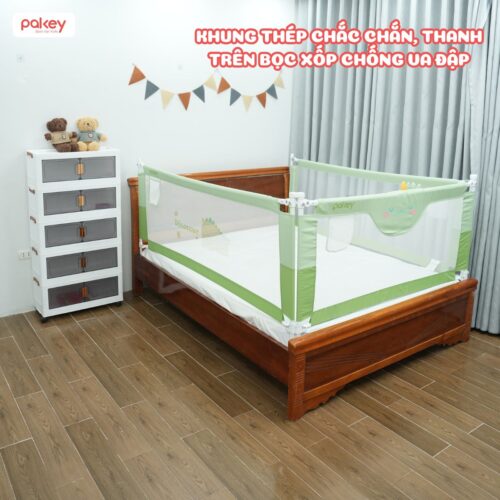 Thanh chắn giường Pakey S1 nâng cấp màu xanh lá 12 Thanh chắn giường Pakey S1 nâng cấp màu xanh lá