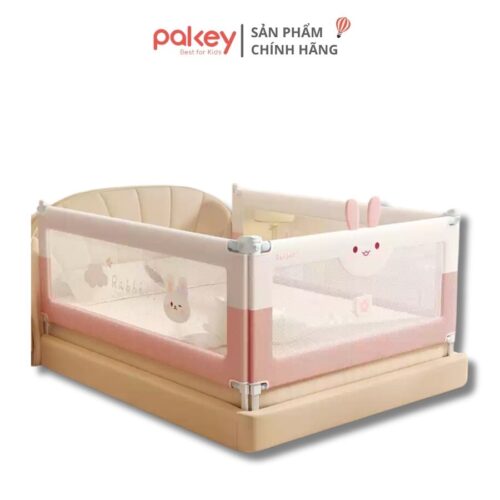 thanh chắn giường Pakey S1 nâng cấp màu hồng