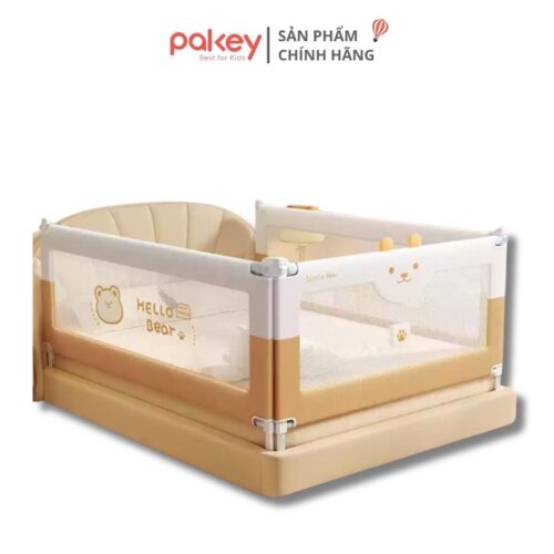 thanh chắn giường Pakey S1 nâng cấp màu nâu