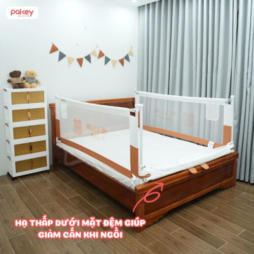 Thanh chắn giường Pakey S1 nâng cấp màu nâu 11 Thanh chắn giường Pakey S1 nâng cấp màu nâu